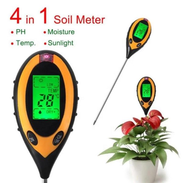 Fish & Aquatic Pets |   High Precision Plants Soil Survey Instrument Light / Tempreture / Humidity / Ph 4-In-1 Soil Fish & Aquatic Pets Fish & Aquatic Pets