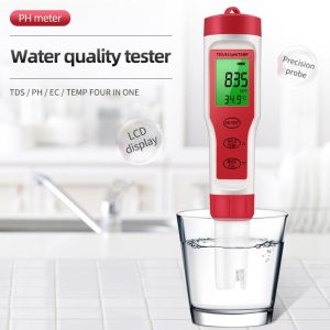 Fish & Aquatic Pets |   Pez9908 Portable Handheld Water Quality Tester 4 In 1 Ph Total Dissolved Solids Ec Temperature Fish & Aquatic Pets Fish & Aquatic Pets