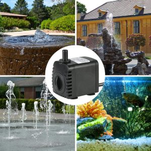 Fish & Aquatic Pets |   Submersible Water Pump For Aquarium Fountains Pond Gardens And Hydroponic Systems With 2 Nozzles Fish & Aquatic Pets Fish & Aquatic Pets