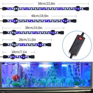 Fish & Aquatic Pets |   Waterproof Aquarium Lights Fish Tank Light Underwater Blue/White Led Landscaping Decorative Lamp Fish & Aquatic Pets Fish & Aquatic Pets