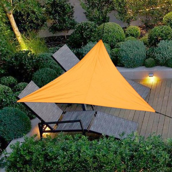 Garden Sets |   10Ft Rain Fly Uv Resistant Sun Shade Sail Canopy Waterproof Heavy Duty Triangle 210T Polyester Garden Sets Garden Sets