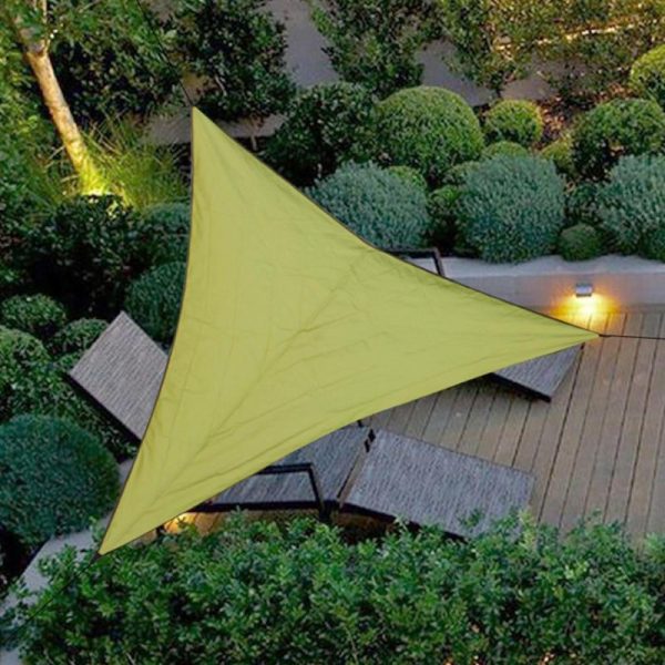 Garden Sets |   10Ft Rain Fly Uv Resistant Sun Shade Sail Canopy Waterproof Heavy Duty Triangle 210T Polyester Garden Sets Garden Sets