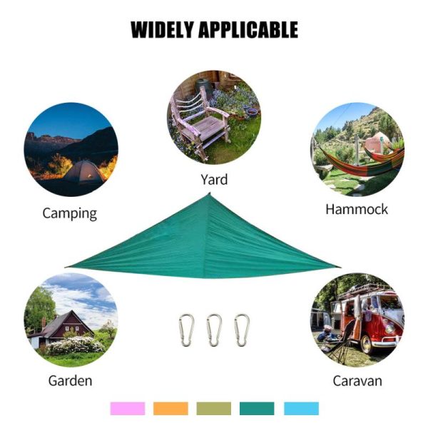 Garden Sets |   10Ft Rain Fly Uv Resistant Sun Shade Sail Canopy Waterproof Heavy Duty Triangle 210T Polyester Garden Sets Garden Sets