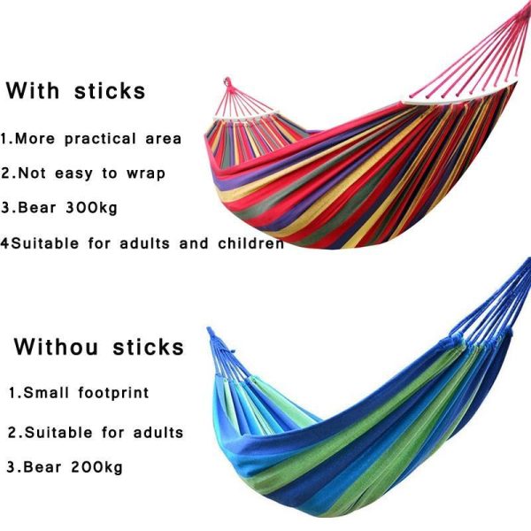 Garden Sets |   Garden Canvas Hammock Camping Sleeping Hamack Hamock Swing Hanging Chair Hamack Garden Sets Garden Sets