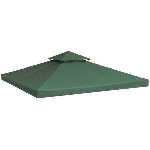 Garden Sets |   Replacement Canvas For Gazebo Tent 3 X 3 M Dark Green Garden Sets Garden Sets