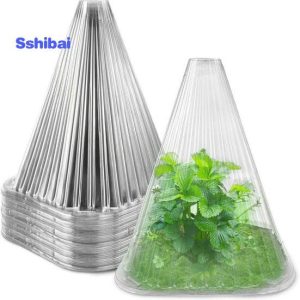 Garden Structures |   20Pcs Plant Protection Cover Light Translucent Breathable Top Rain Sunlight Prevention Bell Plants Tent Garden Supply Garden Structures Garden Structures