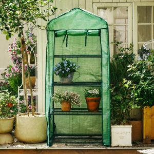 Garden Structures |   Portable Pvc Greenhouse Cover Odorless Foldable Anti-Aging Greenhouse Cover For Small Flower House Nursery Room Garden Structures Garden Structures