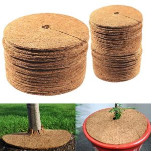 Gardening Tools |   5Pcs Coconut Shell Fiber Plant Anti-Weed Mat Potted Soil Moisturizing Covering Film Tree Trunk Protector 25/30/35/40cm Gardening Tools Gardening Tools