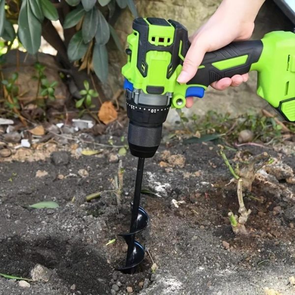 Gardening Tools |   Auger Bit Sets For Planting, Garden Auger Drill, Flower Bulb Quick Planter, Auger Umbrella Or Post Hole Digger Gardening Tools Gardening Tools