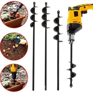 Gardening Tools |   Drill Head Digging Hole Tools Garden Auger Drill Bit Tool Spiral Hole Digger Ground Drill Earth Drill For Seed Planting Gardening Fence Flower Planter Gardening Tools Gardening Tools