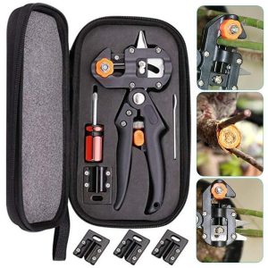 Gardening Tools |   Labor Day Grafting Machine Garden Tools With 3 Blades Chopper Tree Grafting Tools Secateurs Scissors Grafting Kit Cutting Pruner Gardening Tools Gardening Tools