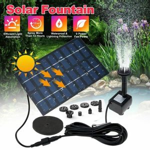 Green & Landscaping |   2.5W Solar Fountain Pump With 6Nozzles And 4Ft Water Pipe Solar Powered Pump For Bird Bath Pond Garden Tool Green & Landscaping Green & Landscaping