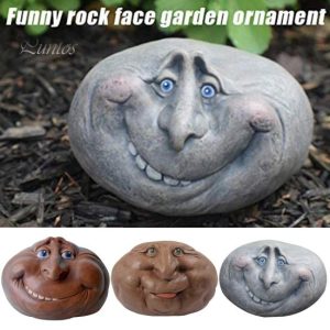 Green & Landscaping |   Exquisite Resin Funny Stone Sculpture Creative Garden Yard Rock Statue For Outdoor Green & Landscaping Green & Landscaping