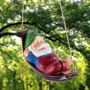 Green & Landscaping |   Folulus Garden Swing Leaf Shaker Gnome Home  Patio Yard Figurine Decoration Green & Landscaping Green & Landscaping