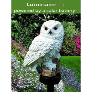 Green & Landscaping |   Led Light Garden 1 Pack Waterproof Solar Powered Path Yard Lawn Owl Animal Decorative Light Green & Landscaping Green & Landscaping