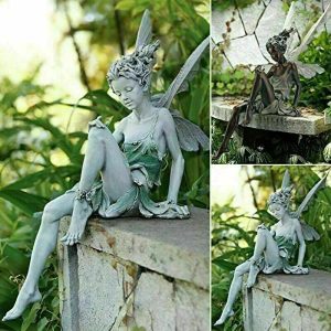 Green & Landscaping |   New Fairy Statue Garden Miniatures Outdoor Ornament Sitting Fairy Sculpture Yard Landscape Decoration Green & Landscaping Green & Landscaping