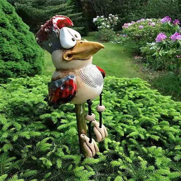 Green & Landscaping |   Resin Rooster Garden Statues Funny Chicken Statues Outdoor Yard Art Statues Wacky Rooster Lawn Decor Sculptures Home Ornaments Green & Landscaping Green & Landscaping