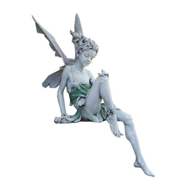 Green & Landscaping |   Unique Elves Sitting Fairy Statue Resin Sculpture Garden Ornament For Park Landscape Yard Decor Statue Craft Green & Landscaping Green & Landscaping