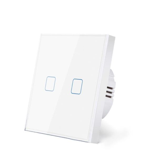 Home Appliances |   1/2/3Gang Light Touch Switch Tempered Glass Panel Wall Eu/Uk Switch Easy To Clean Switch Home & Kitchen Home Appliances