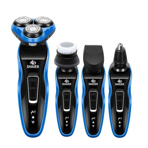 Home Appliances |   4 In 1 Male Electric Shaver Whole Body Washable Shaving Machine Rechargeable Beard Trimmer Home & Kitchen Home Appliances