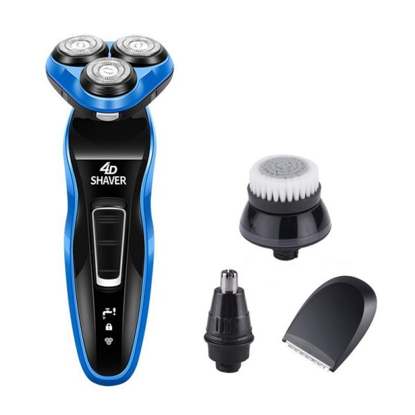 Home Appliances |   4 In 1 Male Electric Shaver Whole Body Washable Shaving Machine Rechargeable Beard Trimmer Home & Kitchen Home Appliances