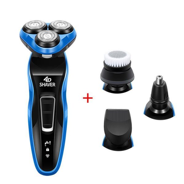 Home Appliances |   4 In 1 Male Electric Shaver Whole Body Washable Shaving Machine Rechargeable Beard Trimmer Home & Kitchen Home Appliances