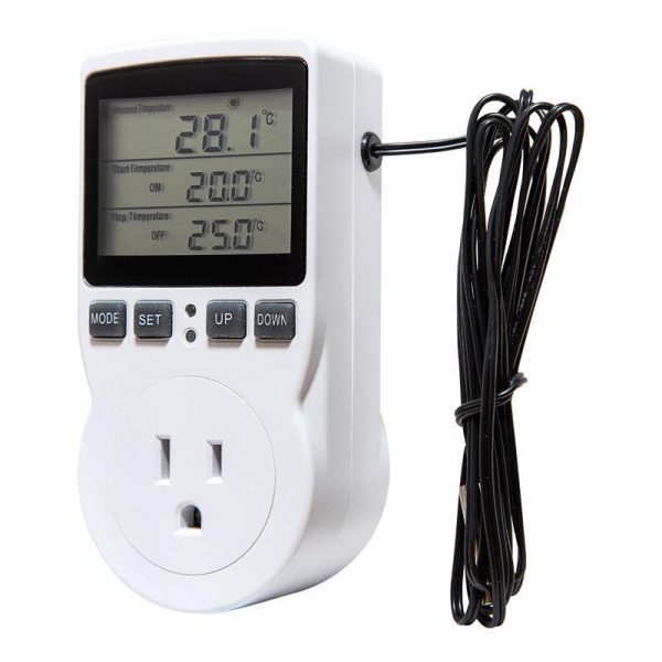 Home Appliances |   Digital Temperature Controller Power Socket Outlet Eu Plug Thermostat With Timer Switch Sensor Probe Heating Cooling Home & Kitchen Home Appliances