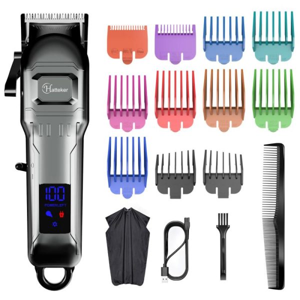 Home Appliances |   Hatteker Electric Hair Clipper Professional Mens Hair Trimmer Baber Usb Cordless Hair Machine Home & Kitchen Home Appliances