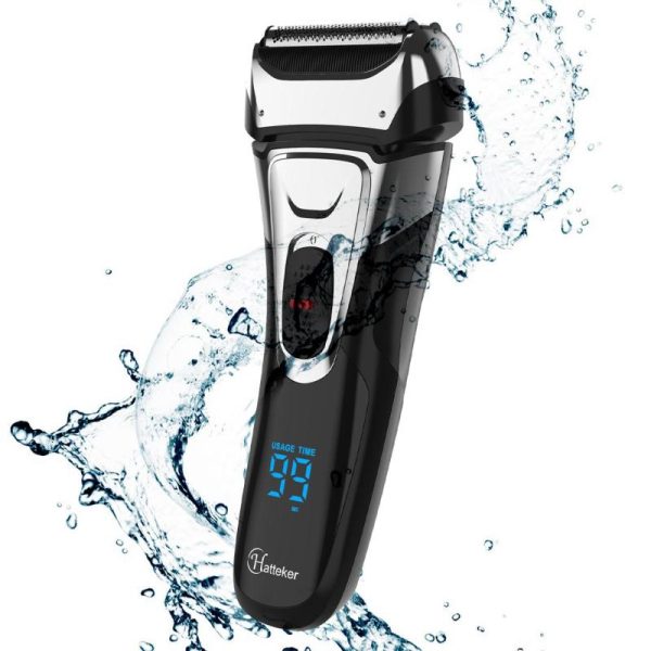 Home Appliances |   Hatteker Electric Razor For Men Mens Electric Shaver Dry Wet Waterproof Man Foil Shaver Home & Kitchen Home Appliances