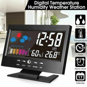 Home Appliances |   Lcd Color Screen Indoor Perpetual Calendar Weather Station Thermometer With Humidity/Weather/Snooze Alarm Clock Home & Kitchen Home Appliances