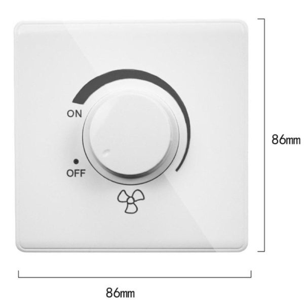 Home Appliances |   Mounted 220V 10A Rotary Switches Fan Speed Controller Fan Speed Adjuster Adjustment Stepless Speed Home & Kitchen Home Appliances