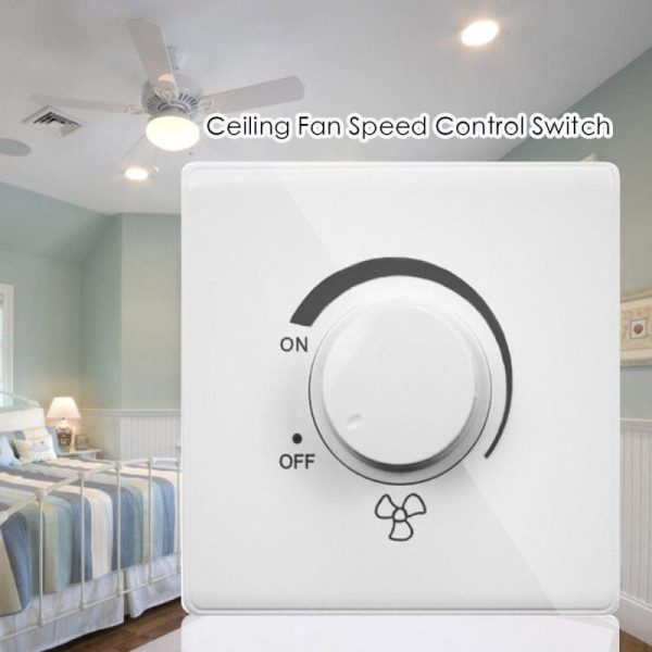 Home Appliances |   Mounted 220V 10A Rotary Switches Fan Speed Controller Fan Speed Adjuster Adjustment Stepless Speed Home & Kitchen Home Appliances