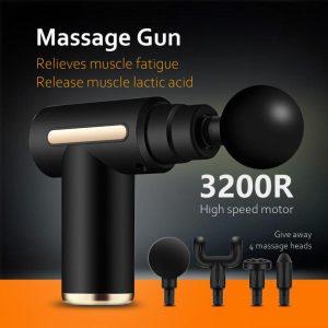 Home Appliances |   Muscle Massage Gun Deep Tissue Percussion Muscle Massager Athletes Pain Relief And Relaxation Electric Back Massagers Powerful, Quiet Health Home Appliances