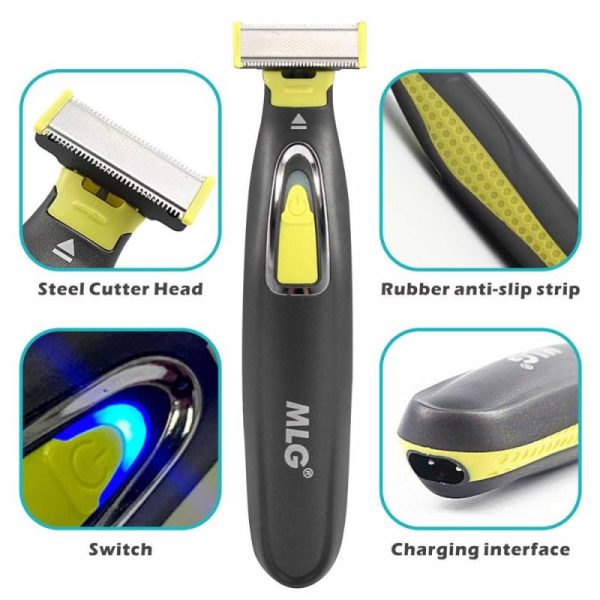 Home Appliances |   One Blade Hybrid Electric Trimmer Shaver Usb Rechargeable Waterproof Beard Grooming Body Hair Groomer For Men And Home & Kitchen Home Appliances