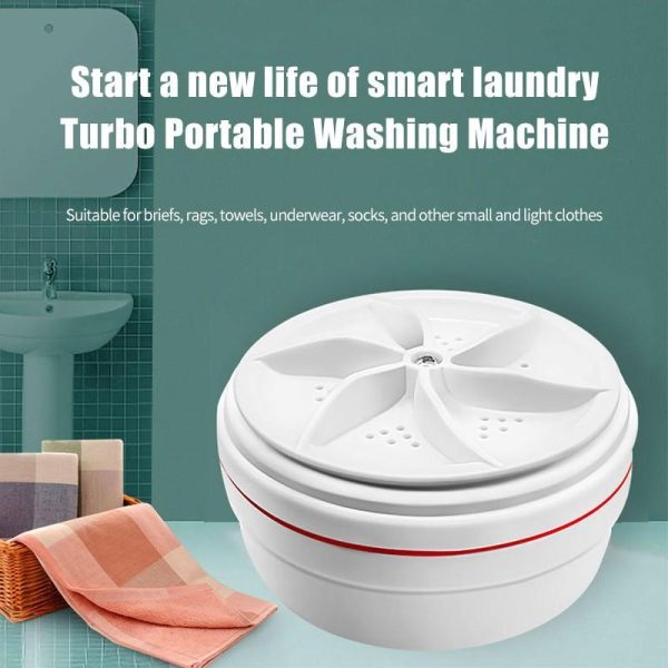 Home Appliances |   Portable Mini Turbo Washing Machine – Ideal For Traveling, Home, And Business Trips – Cleans Underwear, Briefs, Socks, And Tableware Home & Kitchen Home Appliances