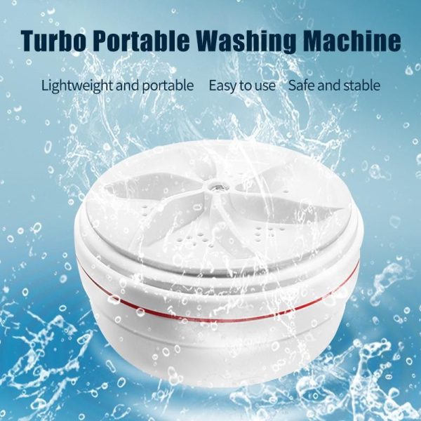 Home Appliances |   Portable Mini Turbo Washing Machine – Ideal For Traveling, Home, And Business Trips – Cleans Underwear, Briefs, Socks, And Tableware Home & Kitchen Home Appliances