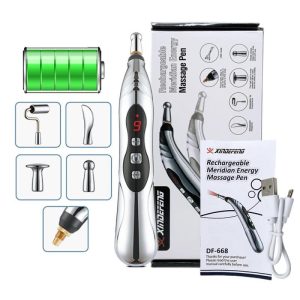 Home Appliances |   Rechargeable Acupuncture Pen 5 Heads Electric Muscle Pain Relief Relaxing Massage Pen Laser Energy Therapy Health Skin Care Tool Health Home Appliances