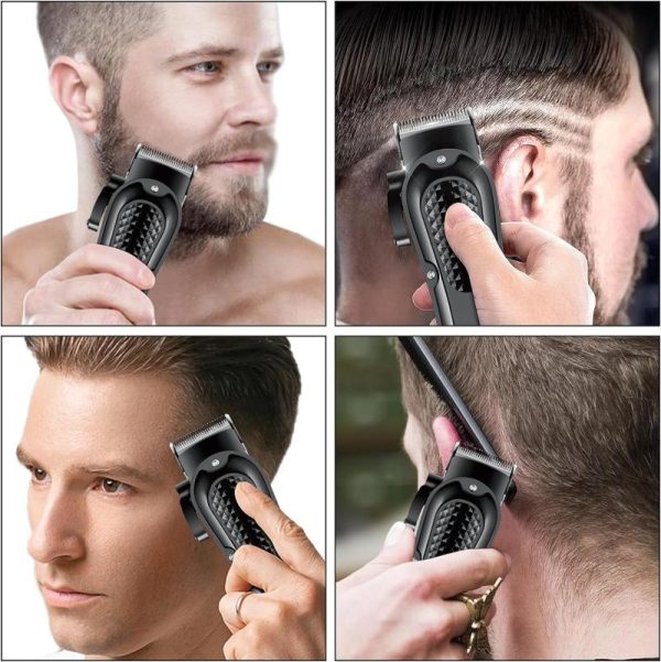 Home Appliances |   Solimpia Hair Clippers Cordless Beard Trimmer For Men Professional Hair Trimmer Electric Barber Clippers Grooming Kit For Hair Home & Kitchen Home Appliances