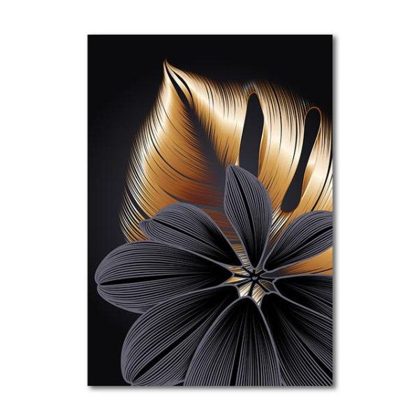 Home Decor |   Modern Abstract Flower Leaves Wall Art Posters And Prints Interior Canvas Painting Nordic Living Room Bedroom Decorative Picture Home & Kitchen Home Decor