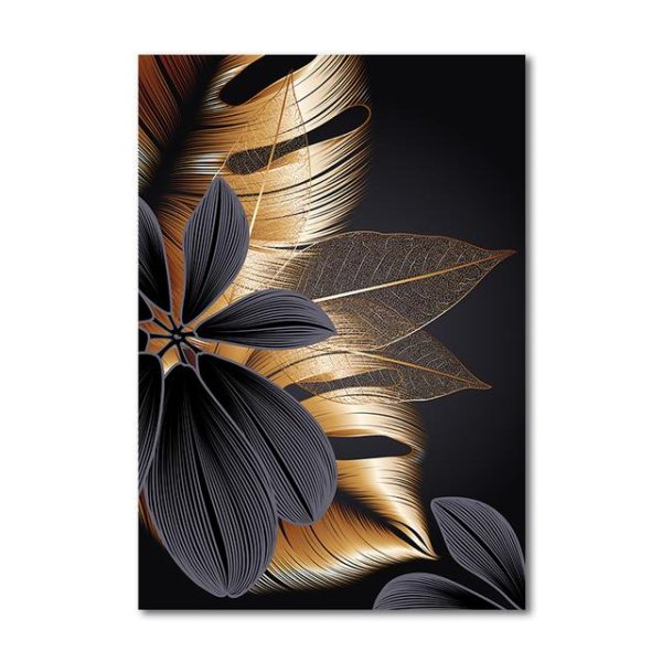 Home Decor |   Modern Abstract Flower Leaves Wall Art Posters And Prints Interior Canvas Painting Nordic Living Room Bedroom Decorative Picture Home & Kitchen Home Decor