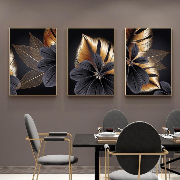 Home Decor |   Modern Abstract Flower Leaves Wall Art Posters And Prints Interior Canvas Painting Nordic Living Room Bedroom Decorative Picture Home & Kitchen Home Decor