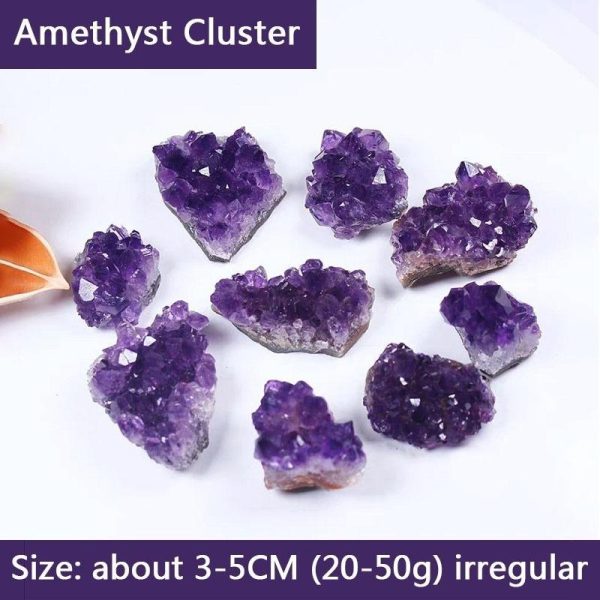 Home Decor |   Natural Raw Material Amethyst Quartz Amethyst Cluster Therapy Stone Specimens Home Furnishings Handicrafts Furnishings Furnishings Home & Kitchen Home Decor