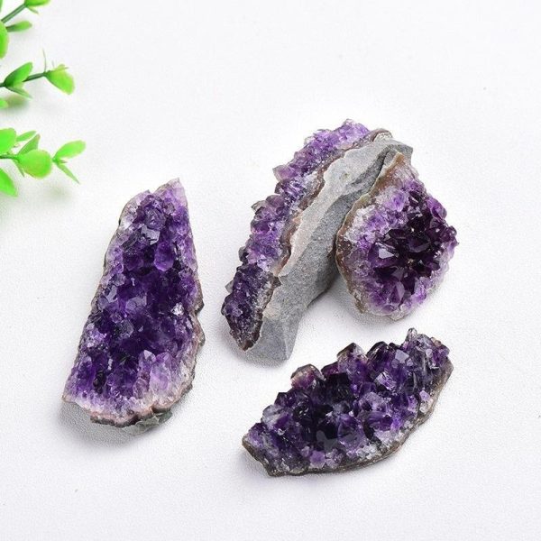 Home Decor |   Natural Raw Material Amethyst Quartz Amethyst Cluster Therapy Stone Specimens Home Furnishings Handicrafts Furnishings Furnishings Home & Kitchen Home Decor