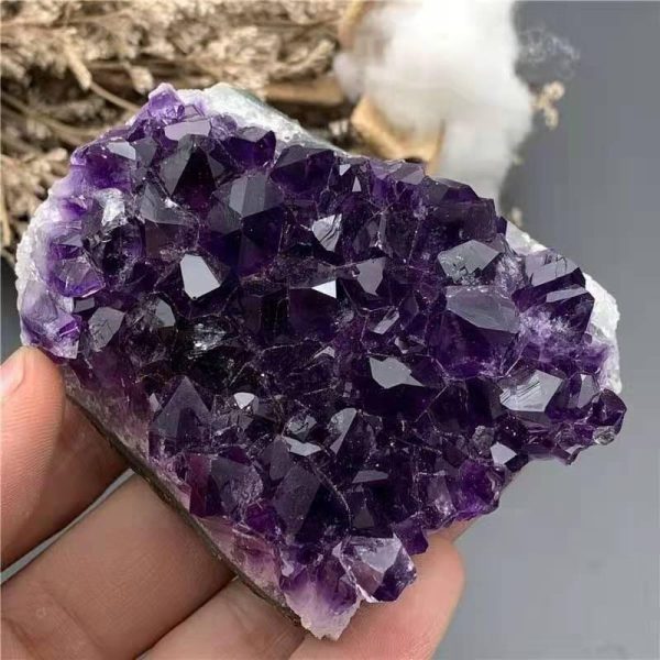 Home Decor |   Natural Raw Material Amethyst Quartz Amethyst Cluster Therapy Stone Specimens Home Furnishings Handicrafts Furnishings Furnishings Home & Kitchen Home Decor