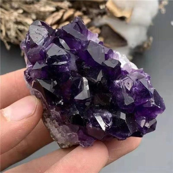 Home Decor |   Natural Raw Material Amethyst Quartz Amethyst Cluster Therapy Stone Specimens Home Furnishings Handicrafts Furnishings Furnishings Home & Kitchen Home Decor