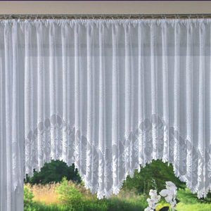 Home Decor |   New White Transparent Warp Lace Curtains Balcony Bedroom Curtains European Curtains Home & Kitchen Home Decor