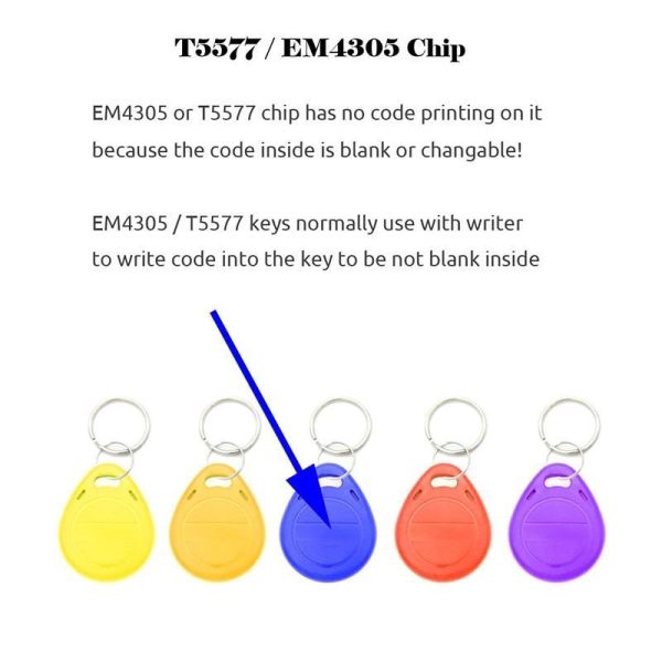 Home Security |   5/10Pcs Em4305 125Khz Key Copy Rewritable Writable Rewrite Em Id T5577 Keyfobs Rfid Tag Ring Card Proximity Token Access Duplicate Electronics Home Security