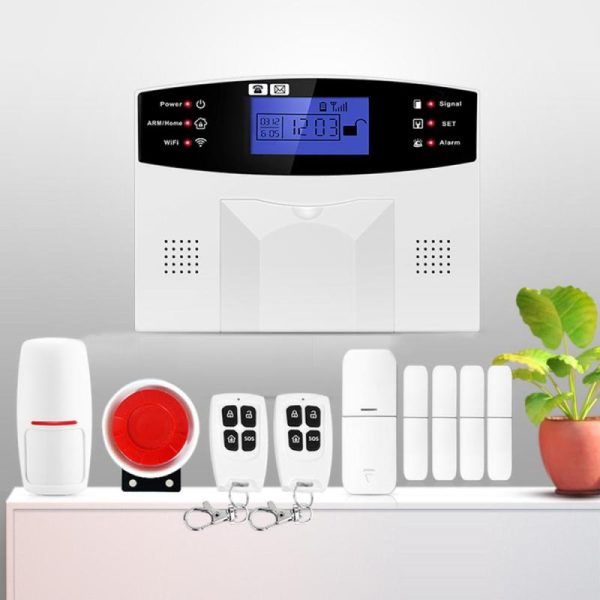 Home Security |   Security Alarm System  Kit Auto Dial Gsm+Wifi Home Security Wireless Alarm System Gsm Home Security Home & Kitchen Home Security