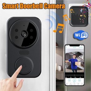 Home Security |   Smart Wireless Wifi Video Doorbell Real Time Visual Intercom Doorbell Wide-Angle Lens Two Way Audio Night Vision Standby Doorbell With Camera Electronics Home Security