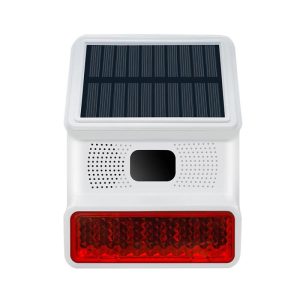 Home Security |   Solar Sound Strobe Light Alarm With 5 Remote Controller Infrared Induction Anti-Interference Ip65 Home & Kitchen Home Security